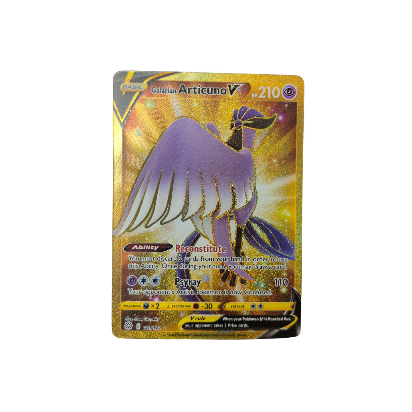 (SWSH09) Galarian Articuno V #181 NM