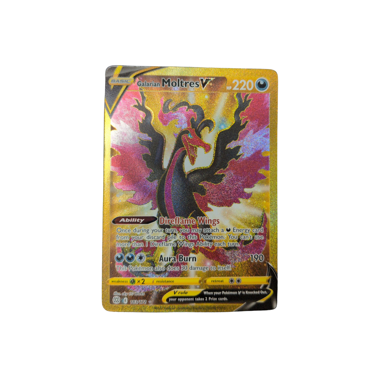 (SWSH09) Galarian Moltres V #183 NM