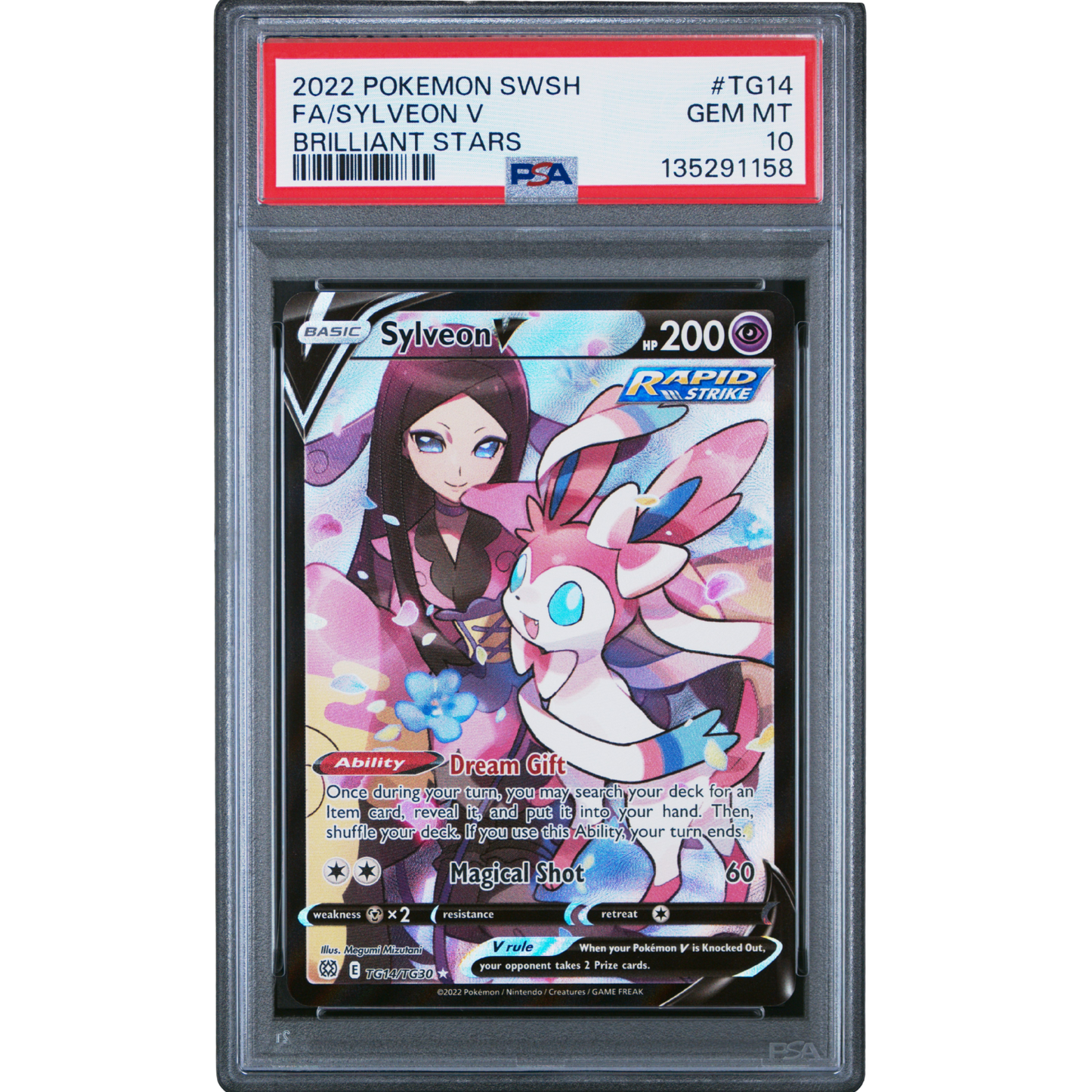 (SWSH09) Sylveon V #TG14 PSA 10 Gem Mint