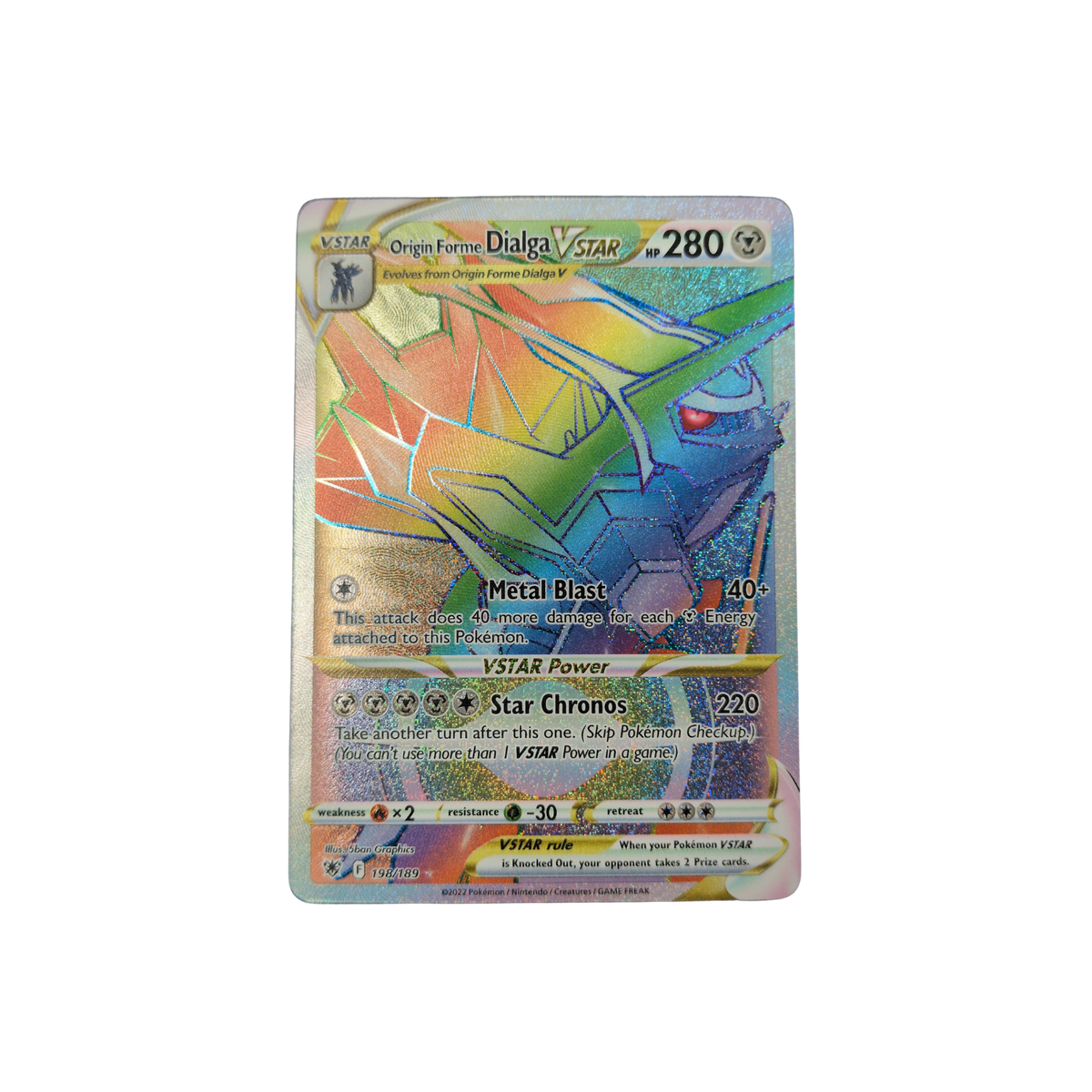 (SWSH10) Origin Forme Dialga VSTAR #198 NM