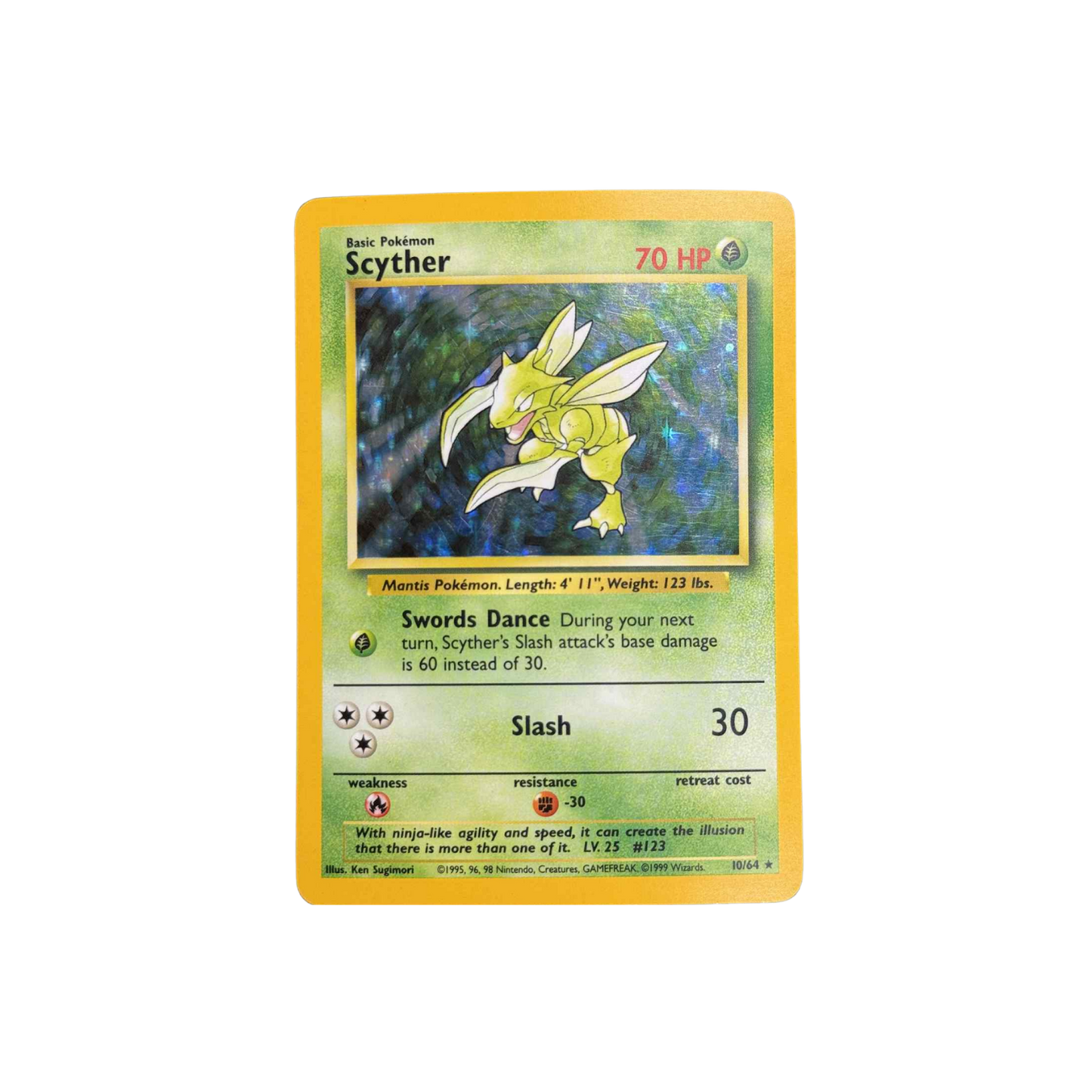 Scyther Holo Jungle No Symbol #10 - LP