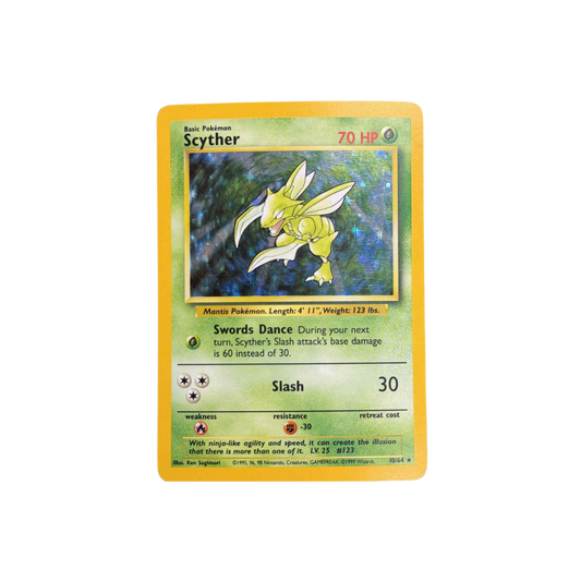 Scyther Holo Jungle No Symbol #10 - LP