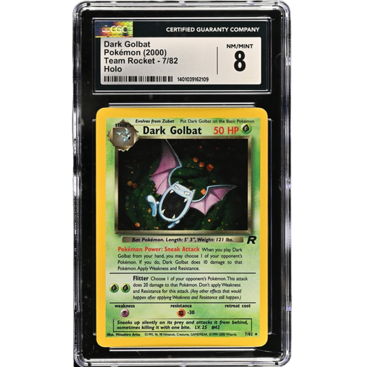 (TR) Dark Golbat Holo #7 CGC 8 NM-M