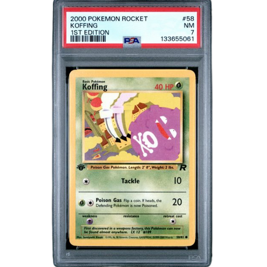 (TR) Koffing #58 PSA 7 NM