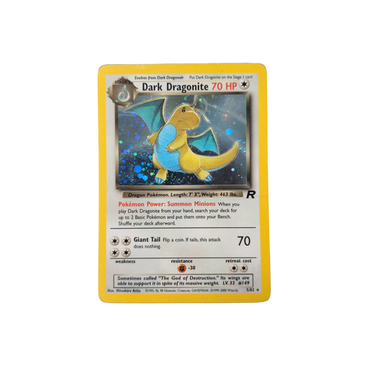 (TR) Dark Dragonite #005 Holofoil DMG