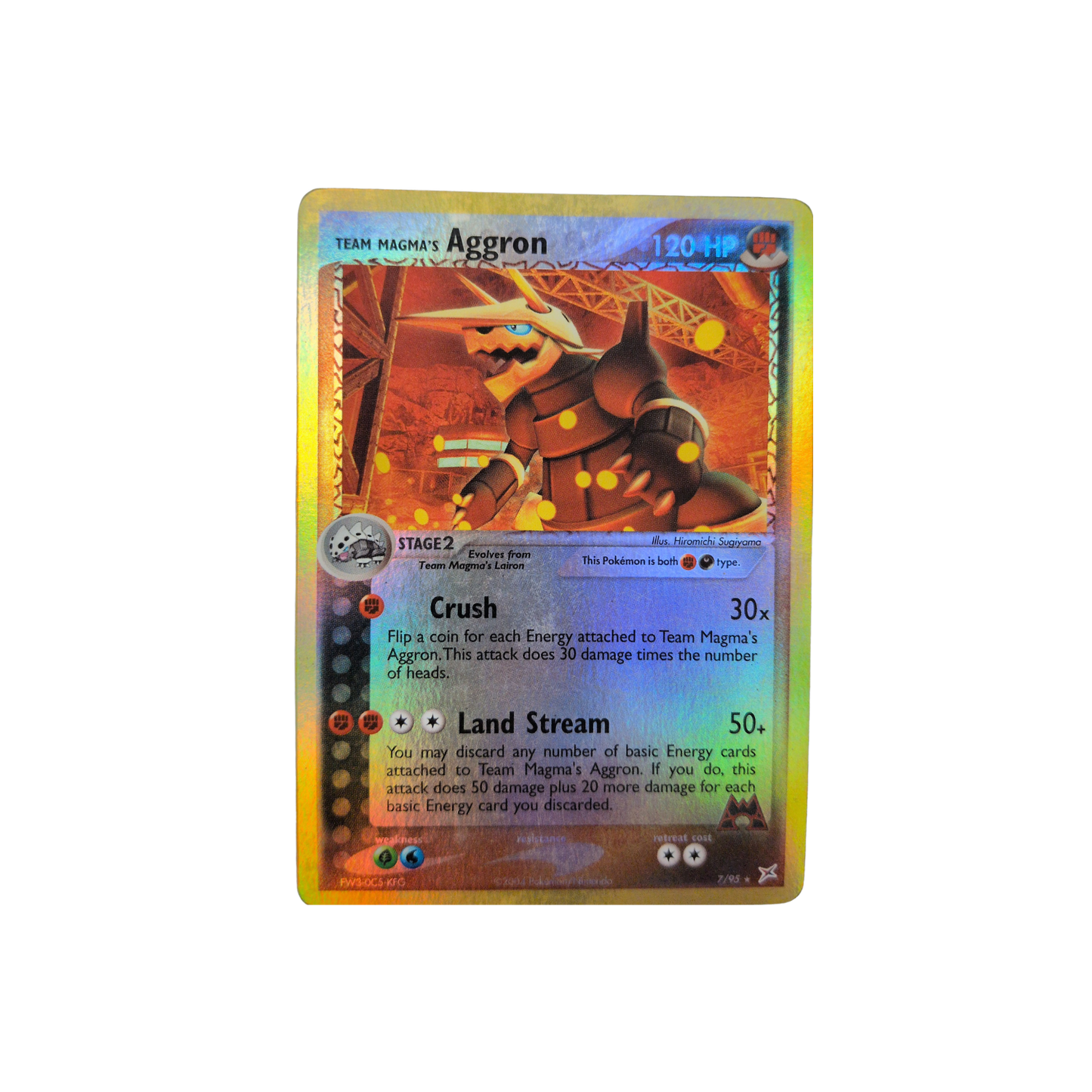 (MA) Team Magma's Aggron Reverse Holofoil #7 LP