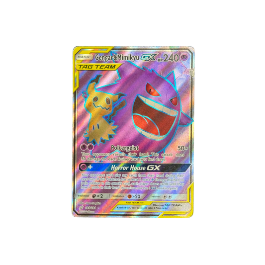 (Team Up) Gengar & Mimikyu GX Full Art #164 - Damaged