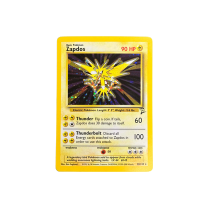Zapdos Holo Base Set 2 #20 - LP