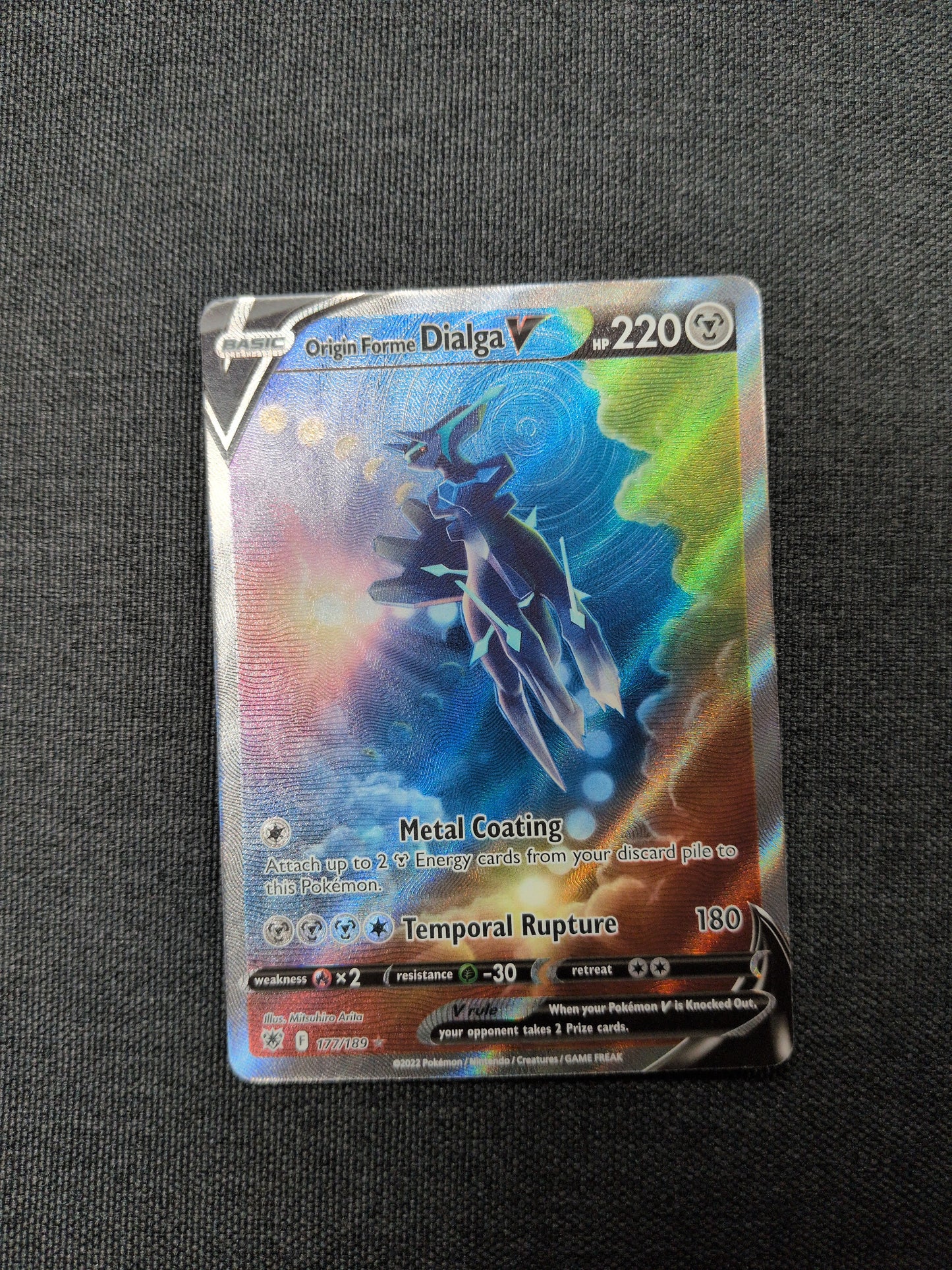 (SWSH10) Origin Forme Dialga V #177 NM