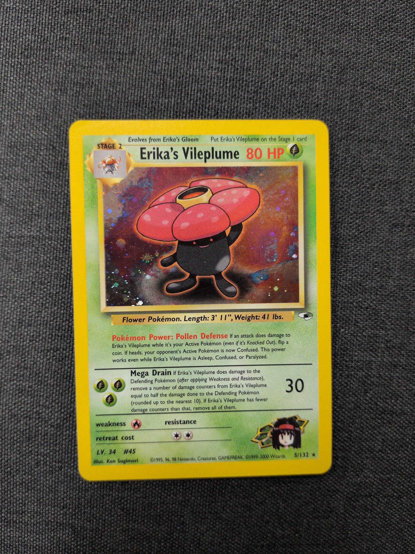 (G1) Erika's Vileplume Holo #005 MP