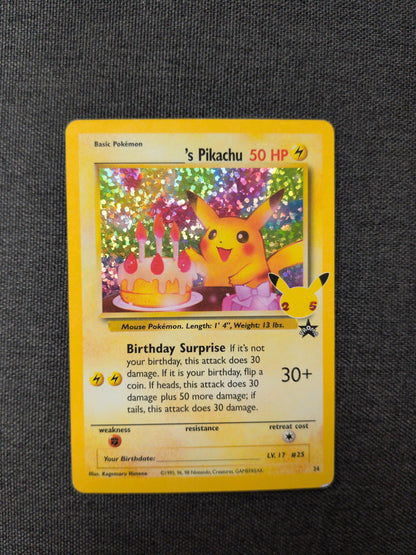 (CCC) Birthday Pikachu #24 HP