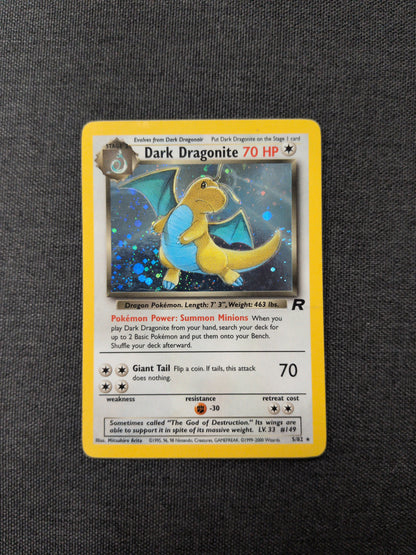 (TR) Dark Dragonite #005 Holofoil DMG