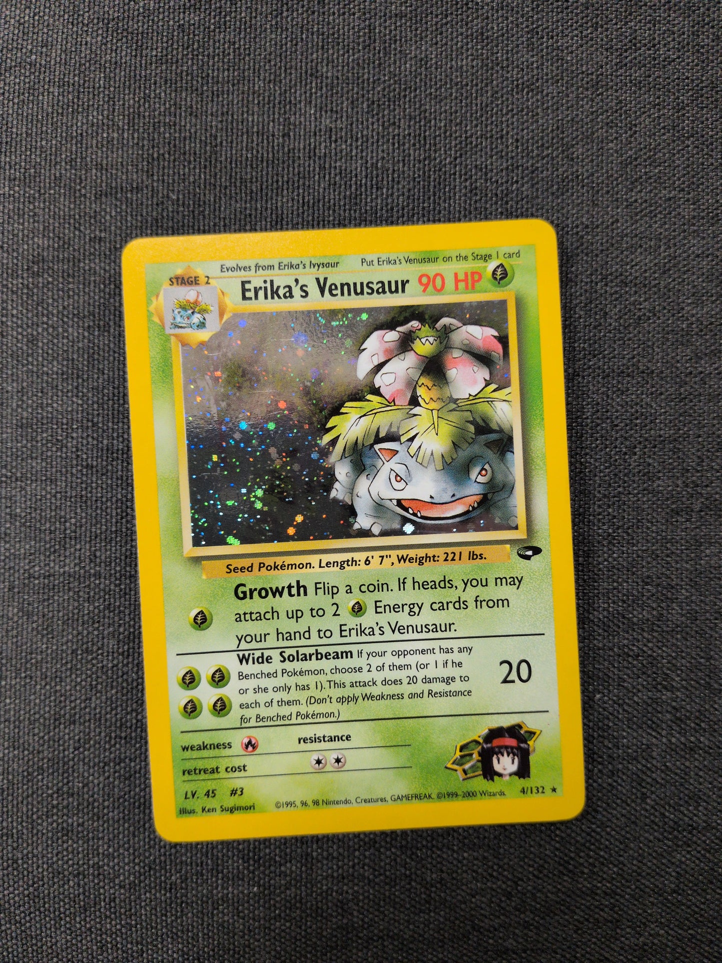 (G2) Erika's Venusaur Holo #004 LP
