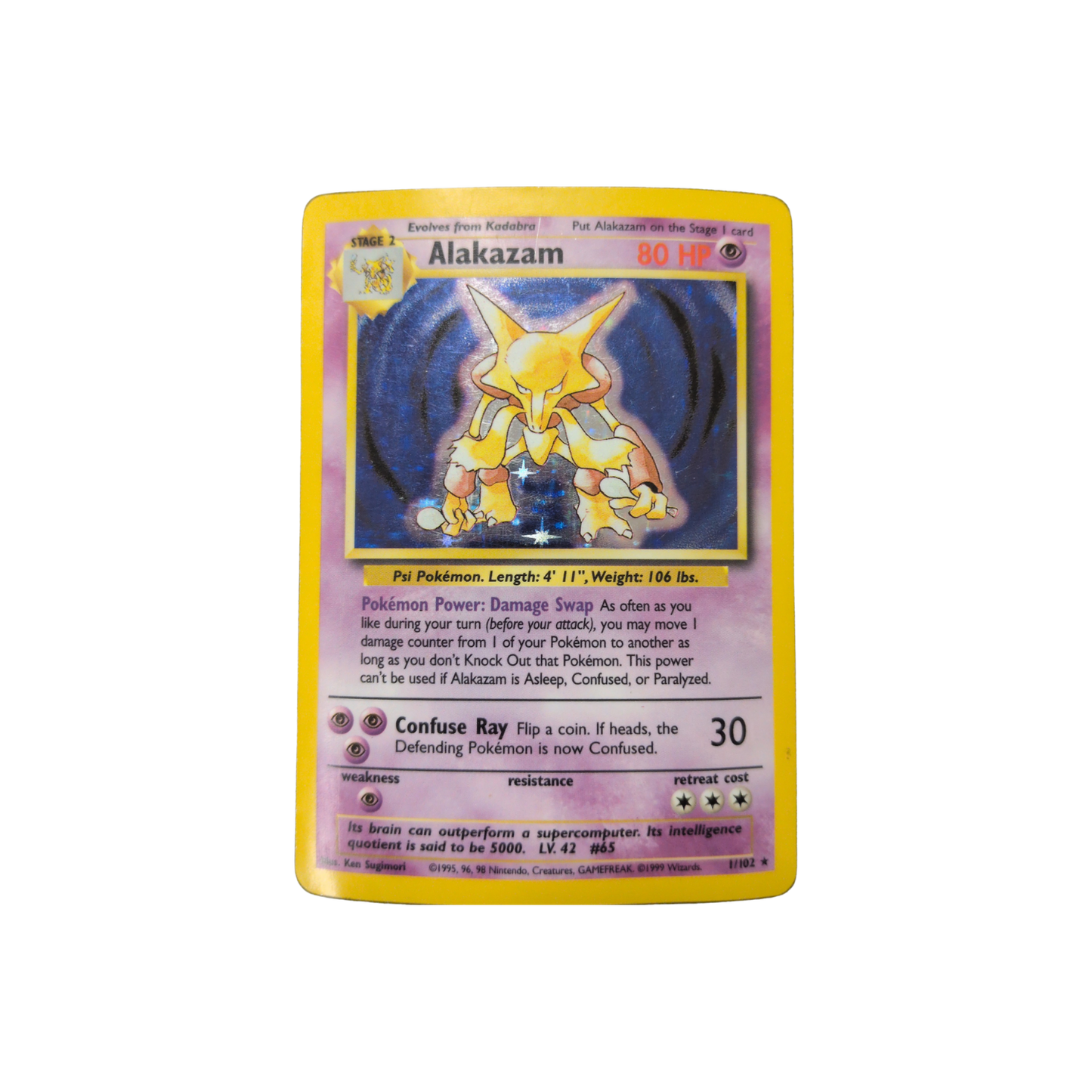 (Base) Alakazam Holofoil #001 HP