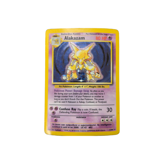 (Base) Alakazam Holofoil #001 HP