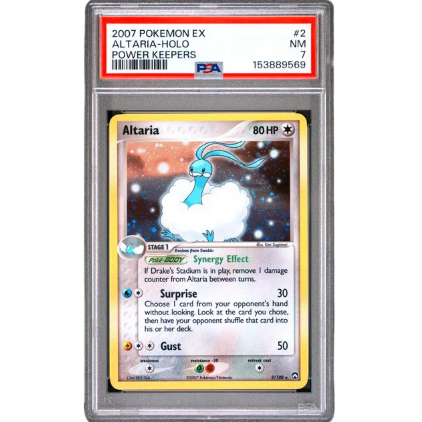(PK) Altaria Holo #2 PSA 7 Near Mint