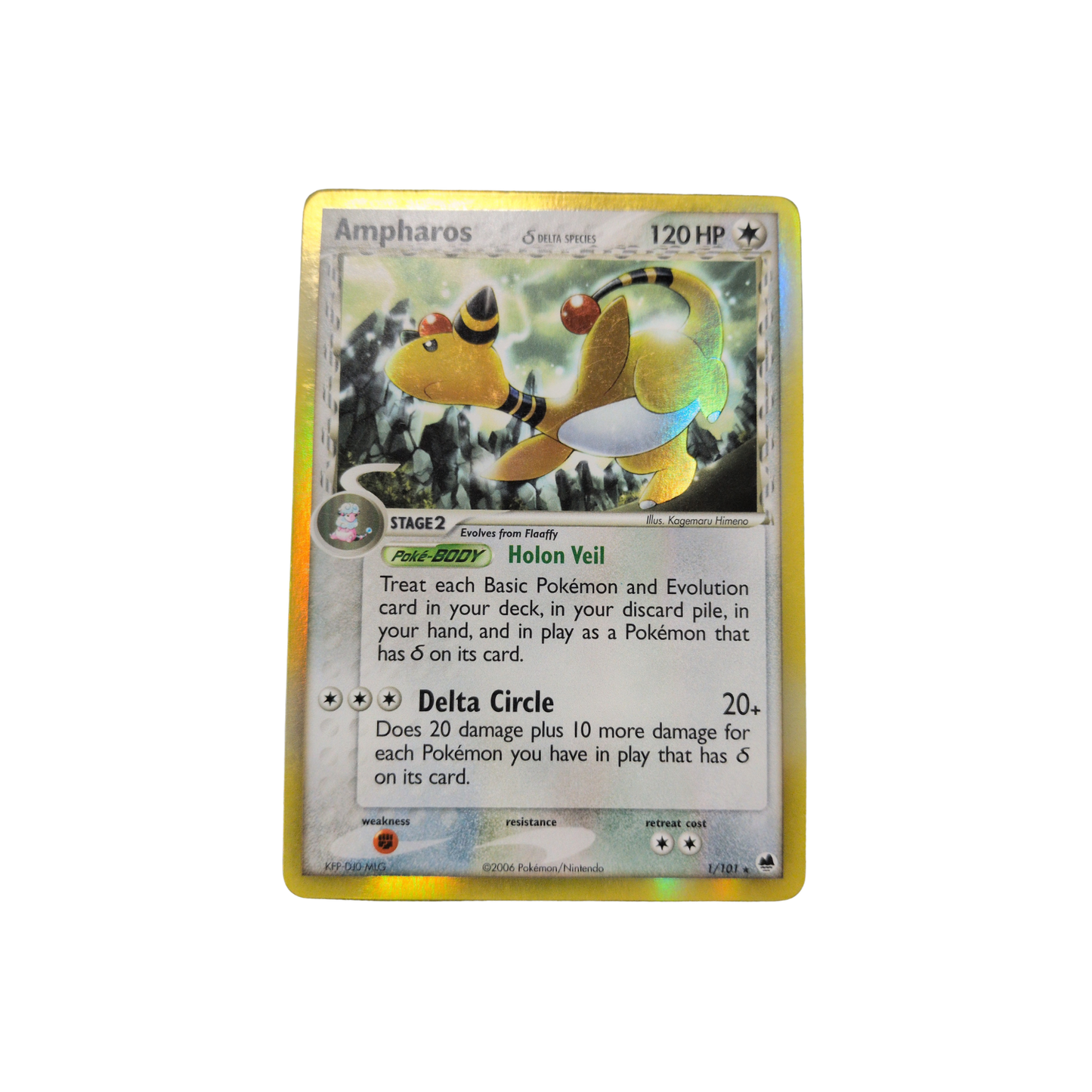 (DF) Ampharos Delta Species Holo #1 LP