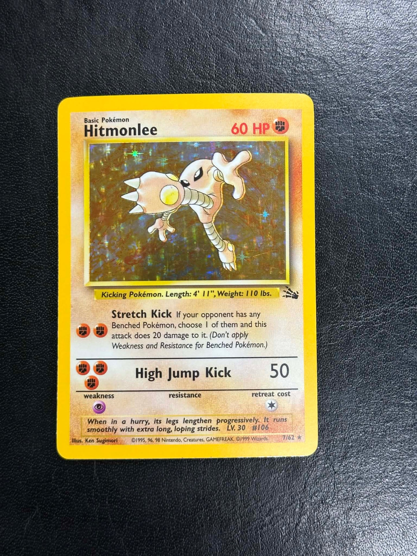 Hitmonlee Holo Fossil #7 - LP