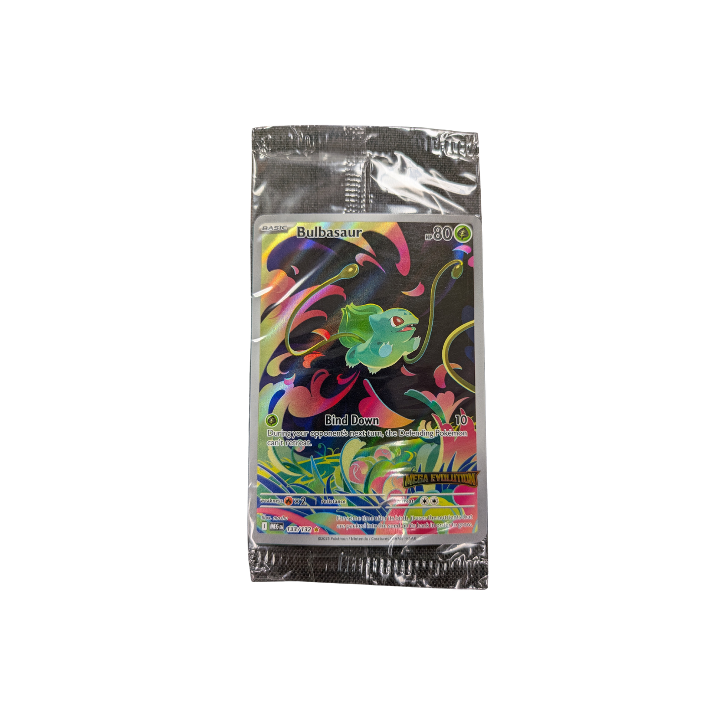 (MEG Promo) Bulbasaur Mega Evolution Stamped 133/132 - Sealed