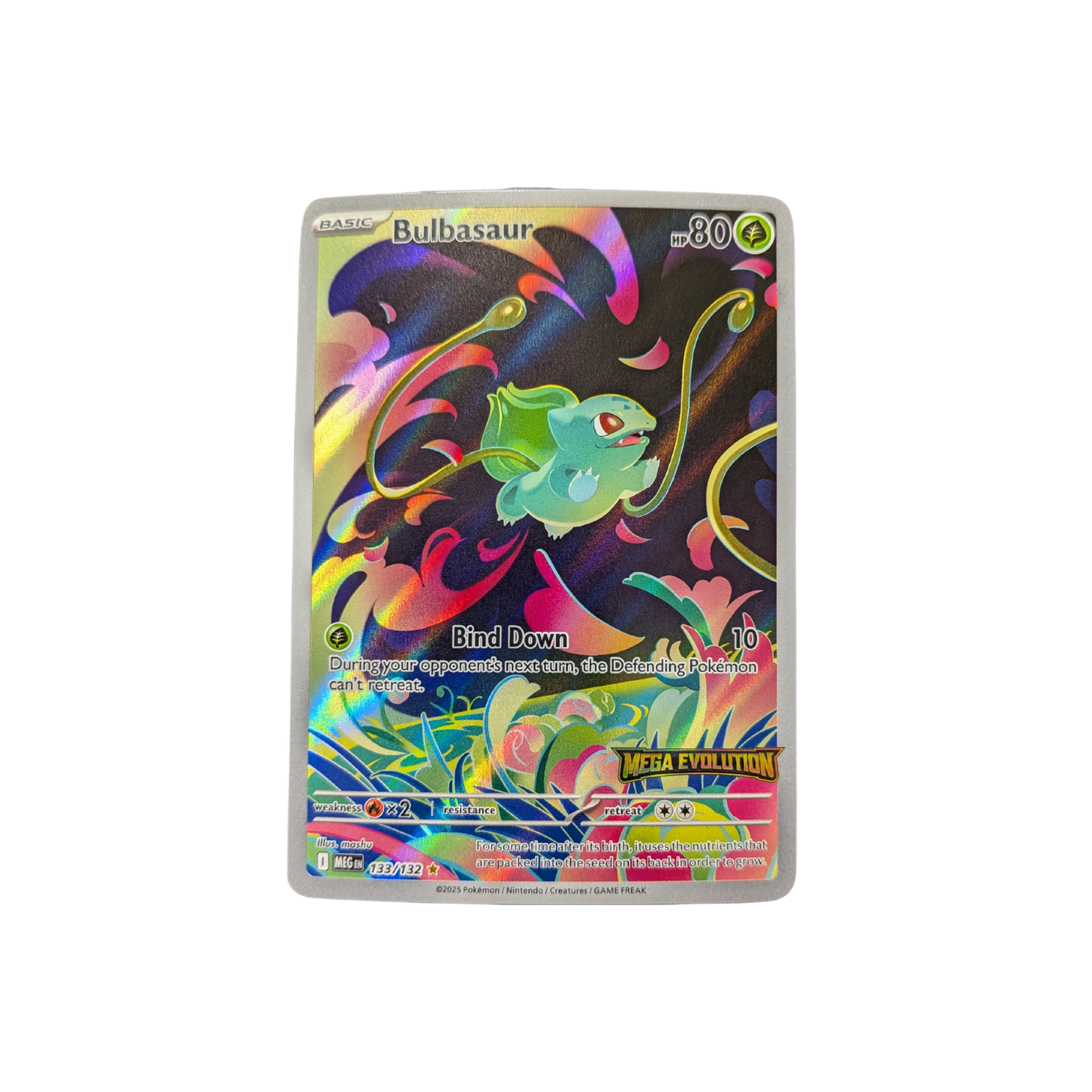 (MEG) Bulbasaur Booster Box Topper Stamped #133/132 LP