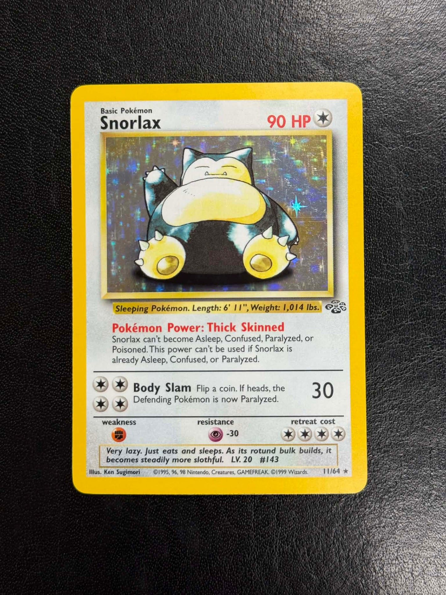 (Jungle) Snorlax Holo Unlimited #11 - NM