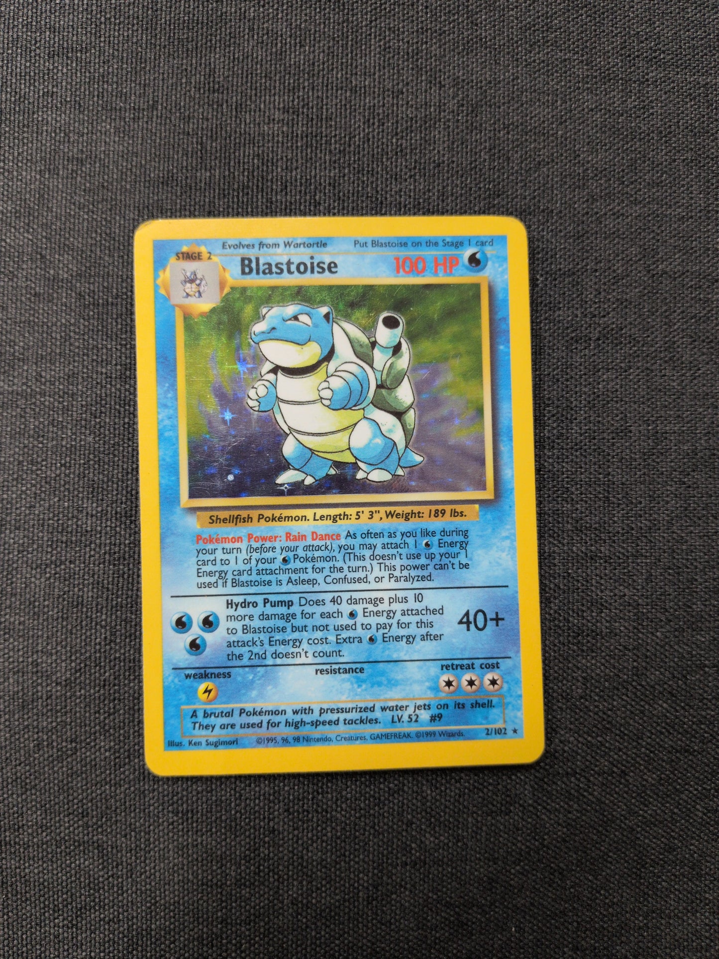 (BS) Blastoise Holo #002 DMG