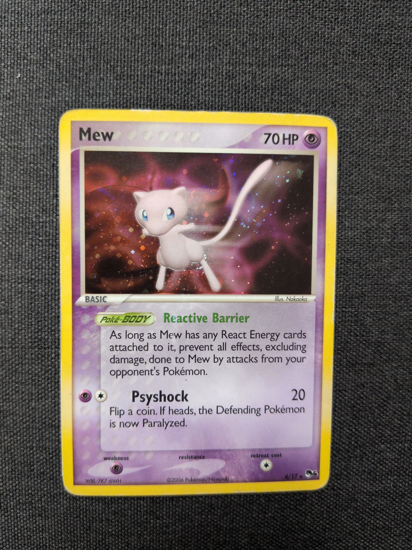 (POP) Mew Holo POP Series 6 #4 DMG