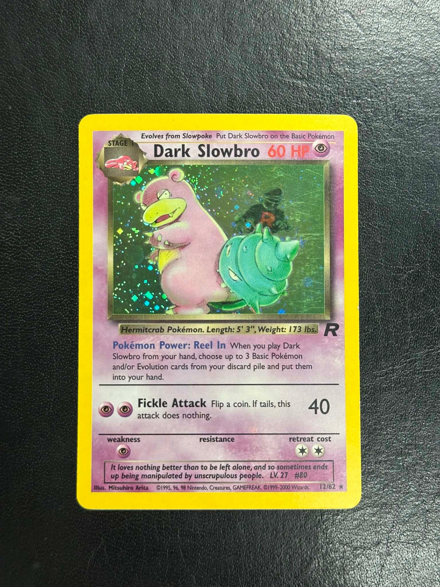 Dark Slowbro Holo Team Rocket #12 - LP
