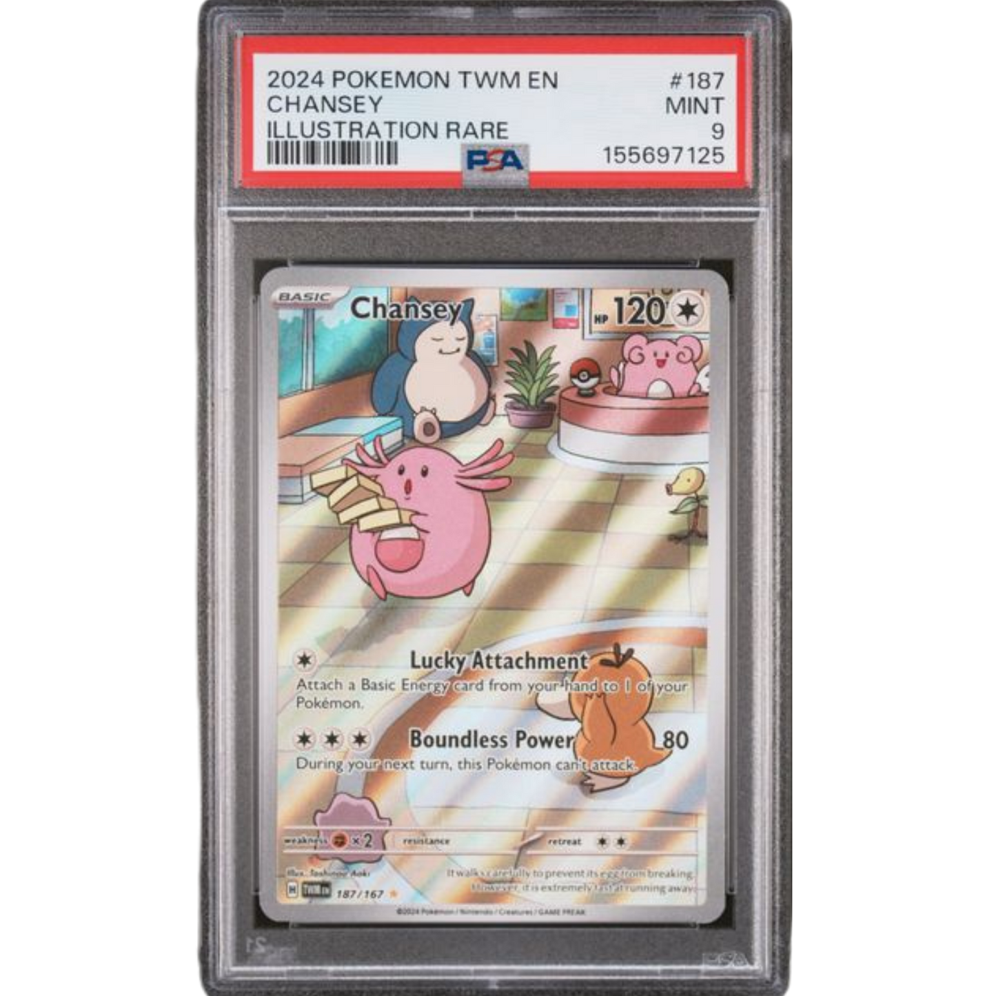 (TWM) Chansey #187 PSA 9 Mint