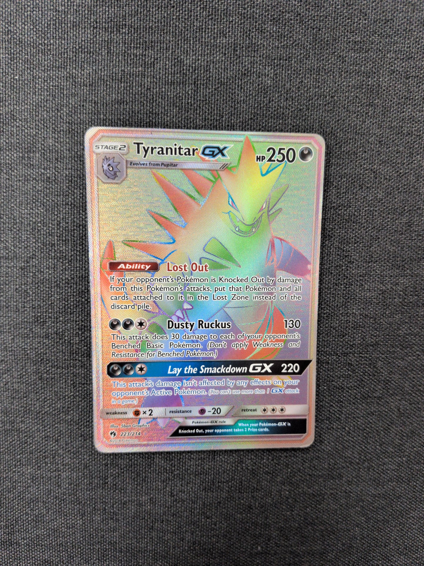 (SM8) Tyranitar GX #223 HP