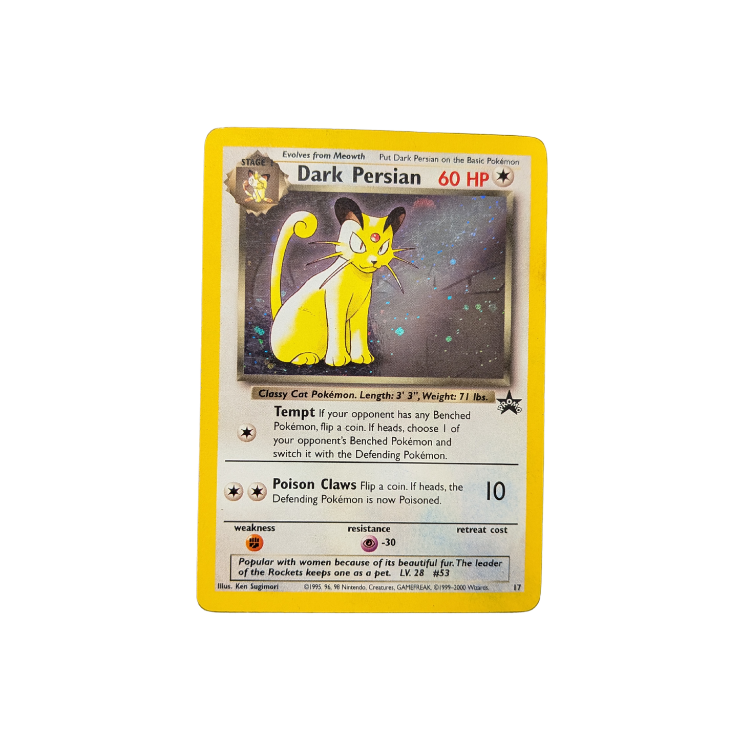 (Promo) Dark Persian WotC Promo Holofoil #017 HP