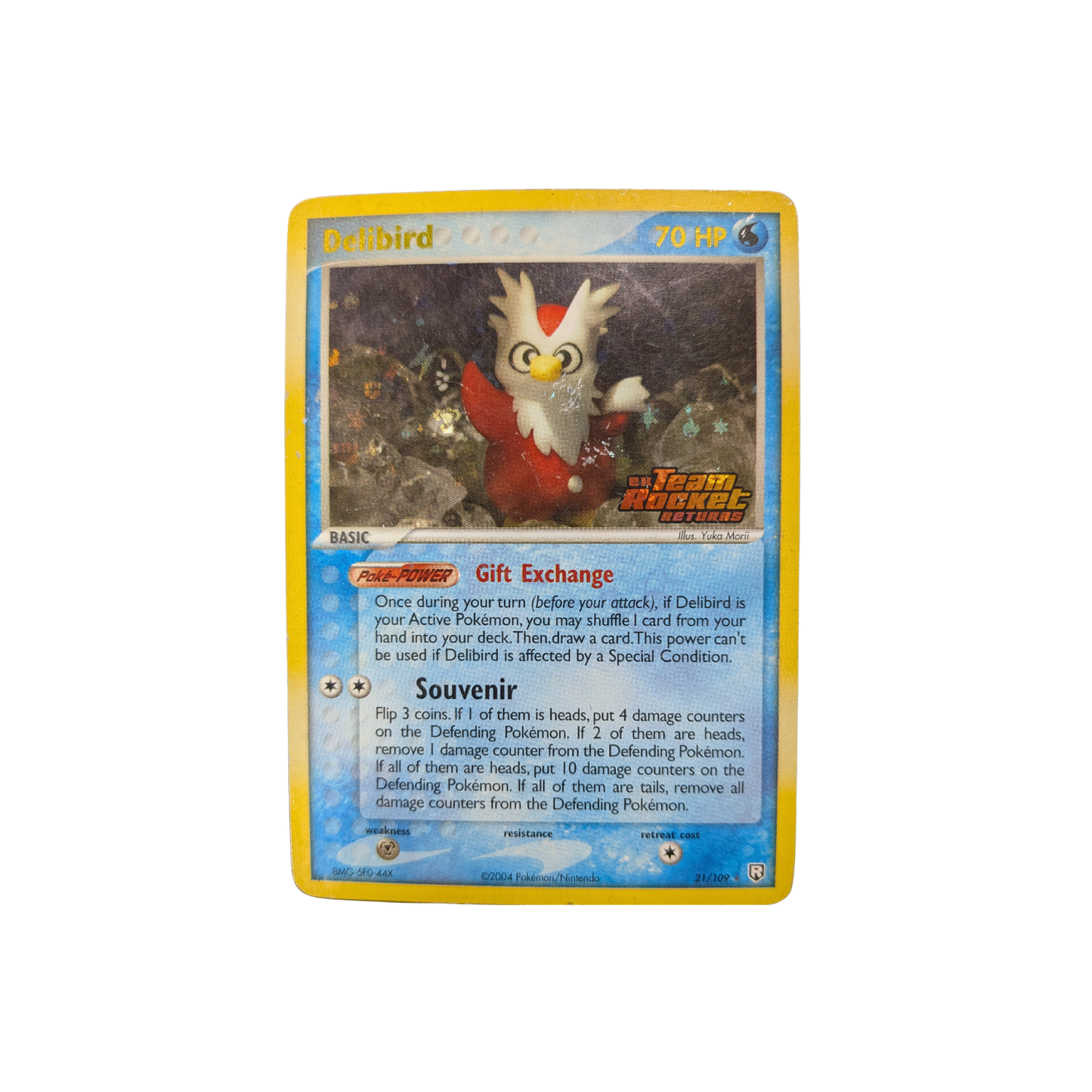 (Team Rocket Returns) Delibird Reverse Holofoil 21/109 - DMG