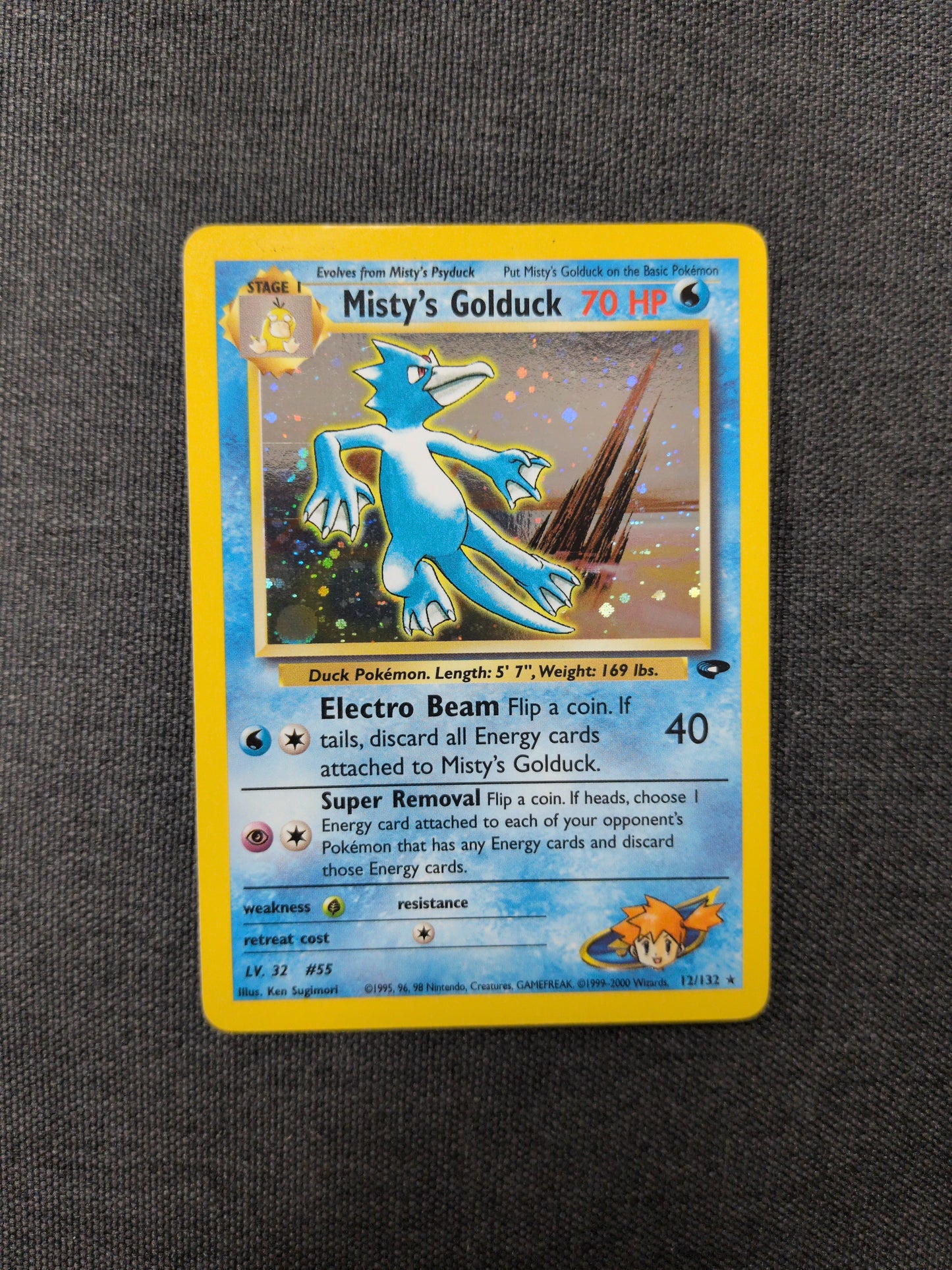(G2) Misty's Golduck Holo #12 MP