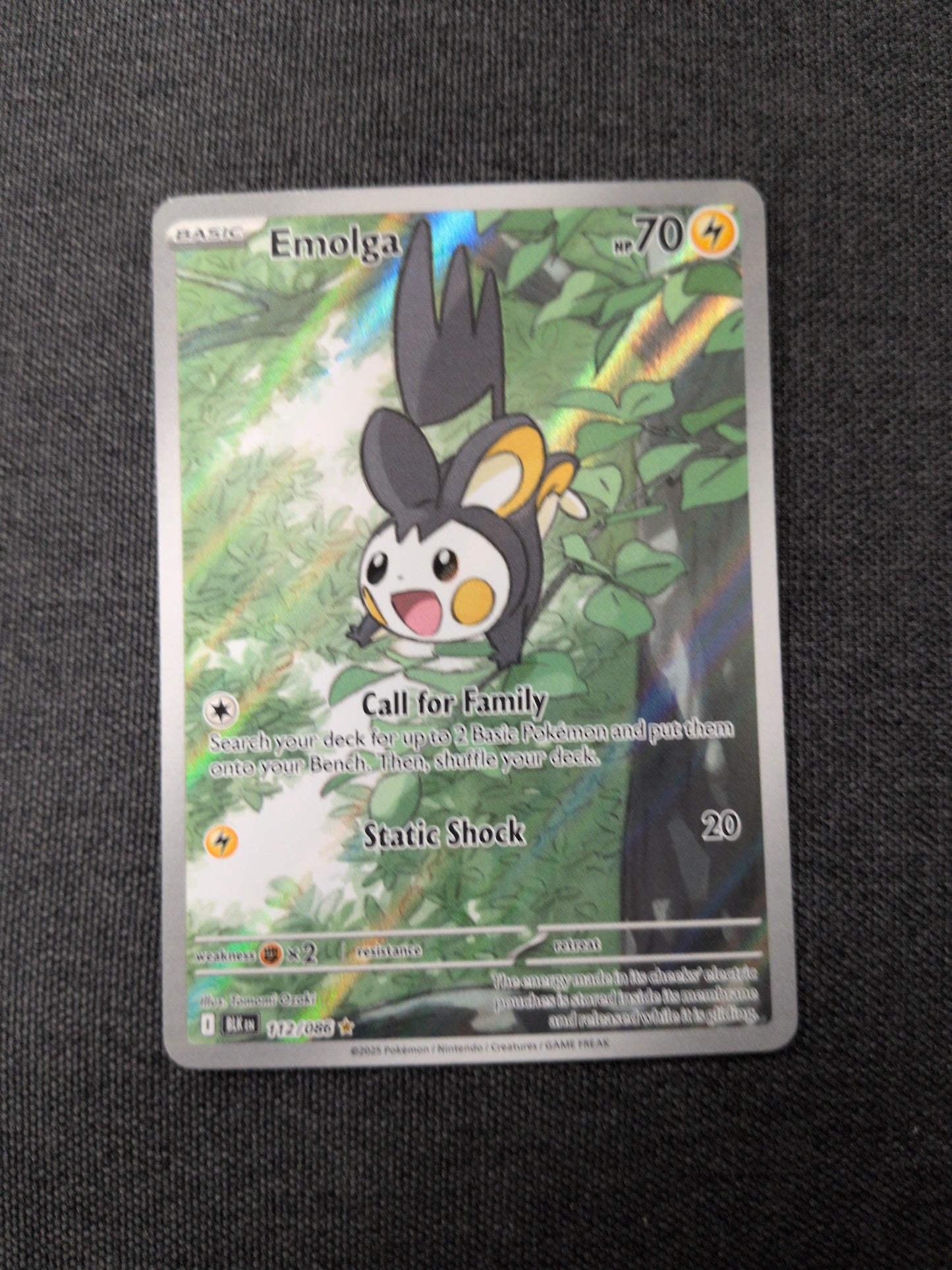 (BLK) Emolga #112 NM