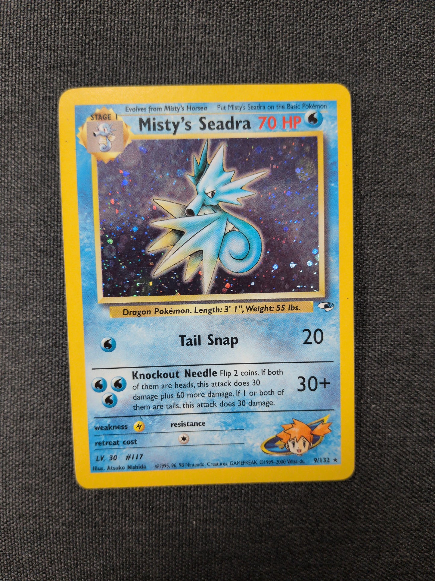 (G1) Misty's Seadra Holo #009 MP