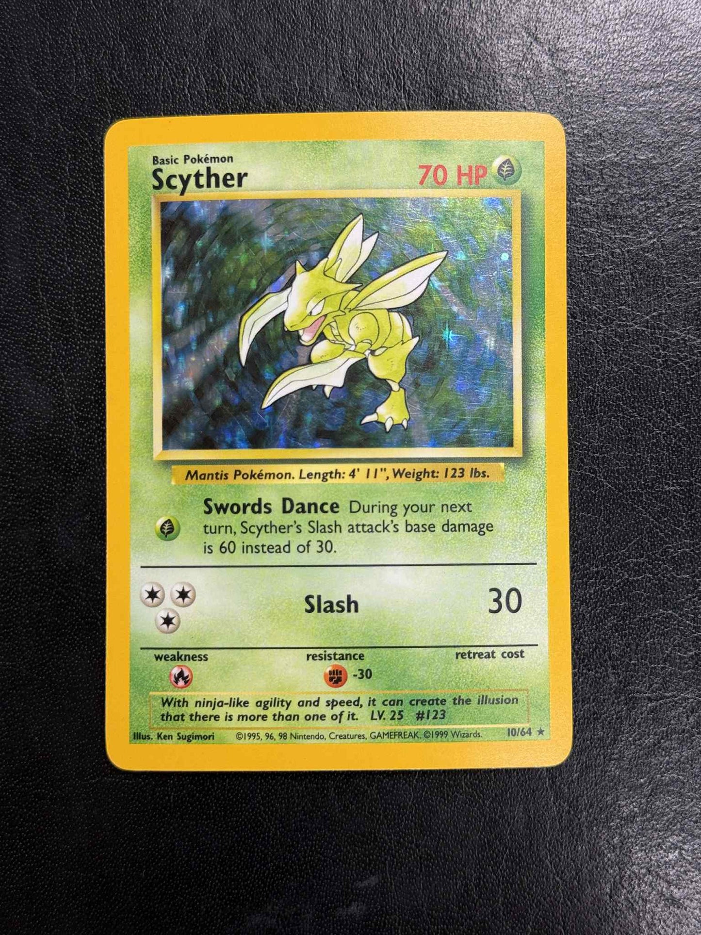 Scyther Holo Jungle No Symbol #10 - LP