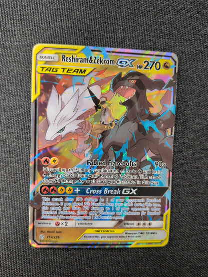 (SM12) Reshiram & Zekrom GX #157 HP