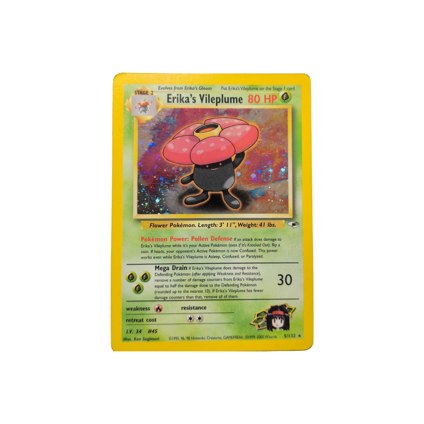 (G1) Erika's Vileplume Holofoil #005 LP
