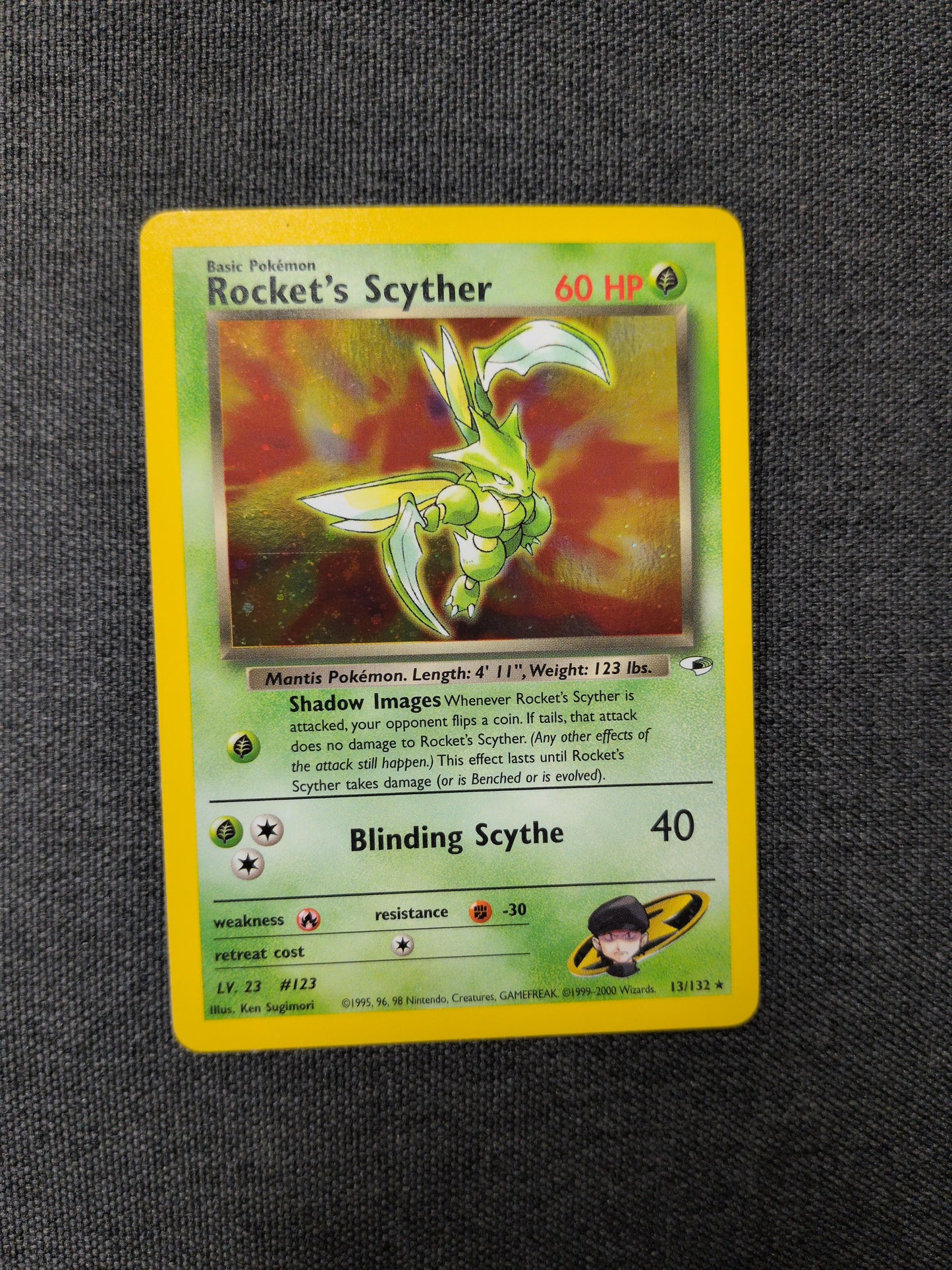 (G1) Rocket's Scyther Holo #13 MP