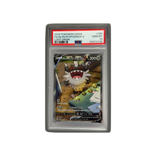 Galarian Perrserker V #184 PSA 10