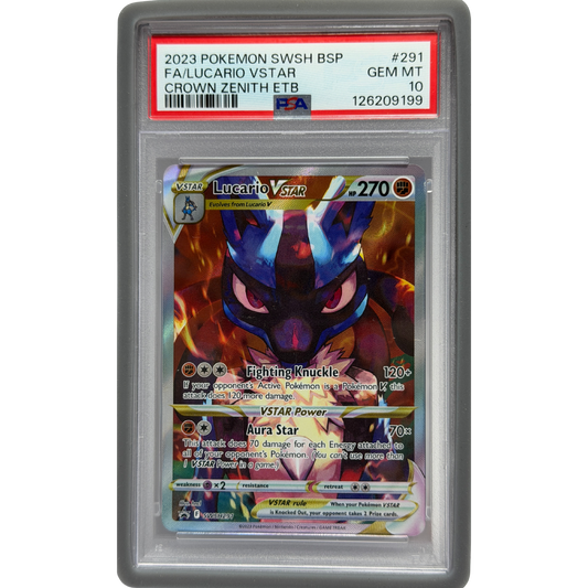 Lucario VSTAR #291 Promo PSA 10