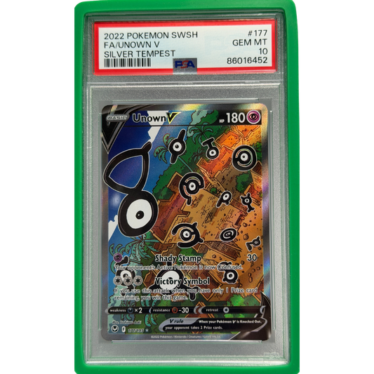 Unown V Alt Art #177 PSA 10