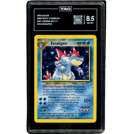 (N1) Feraligatr Holo #4 TAG 8.5 NM-MT+