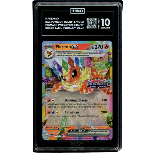 (PRE) Flareon EX Stamped #014 TAG 10 Gem Mint
