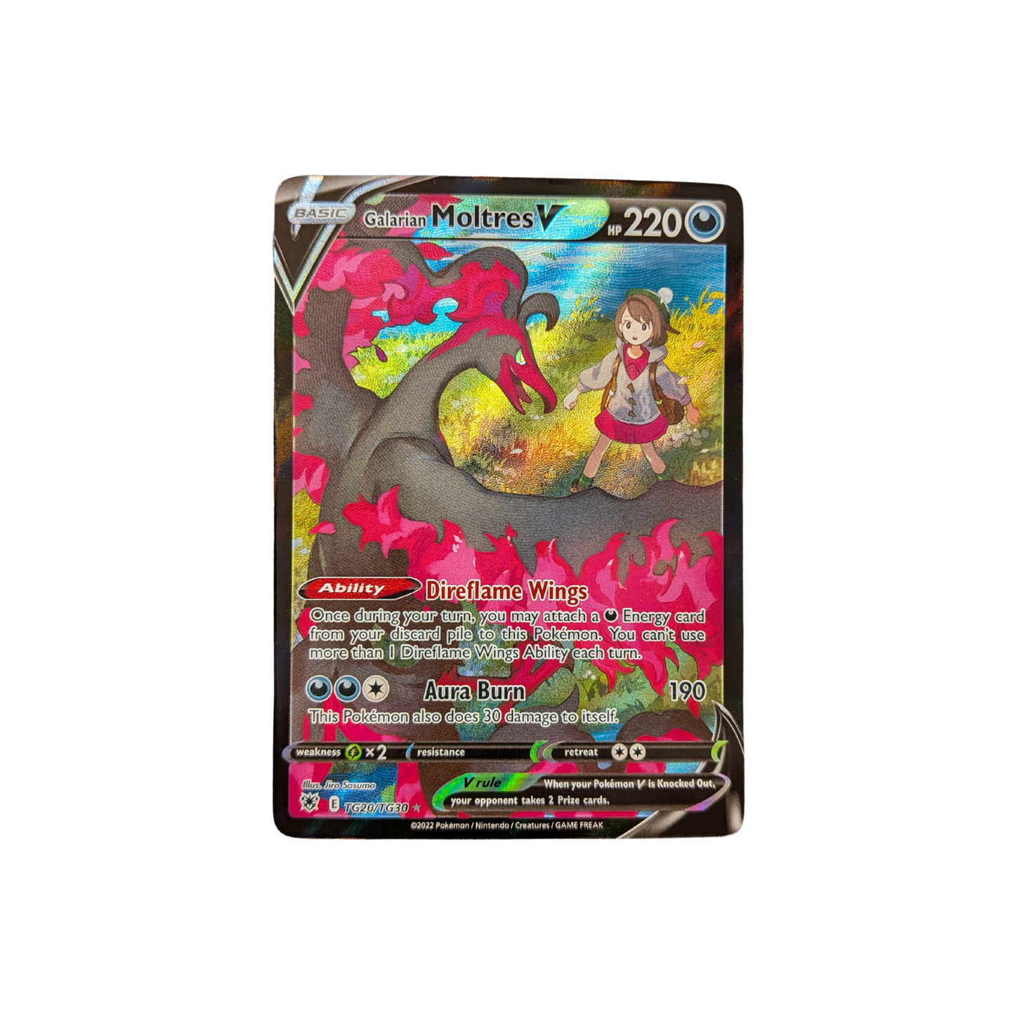 (SWSH10) Galarian Moltres V #TG20/TG30 NM