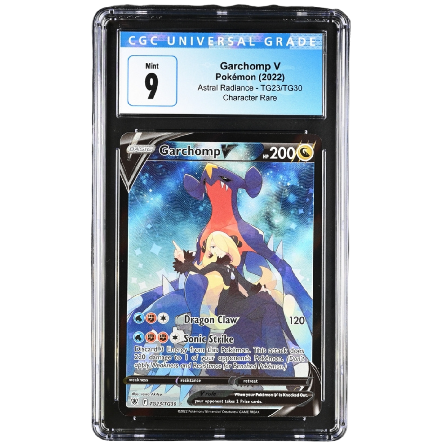 (SWSH10) Garchomp V #TG23 CGC Universal 9 Mint