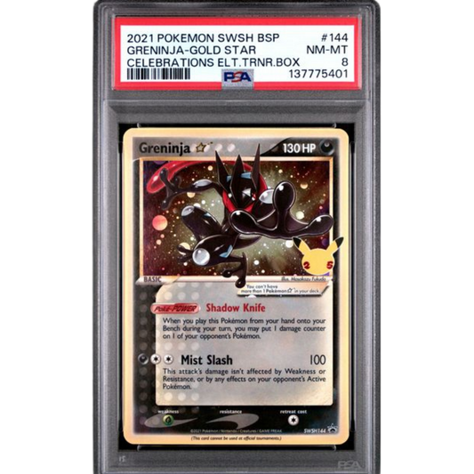 (BSP) Greninja Gold Star #SWSH144 PSA 8 NM-Mint