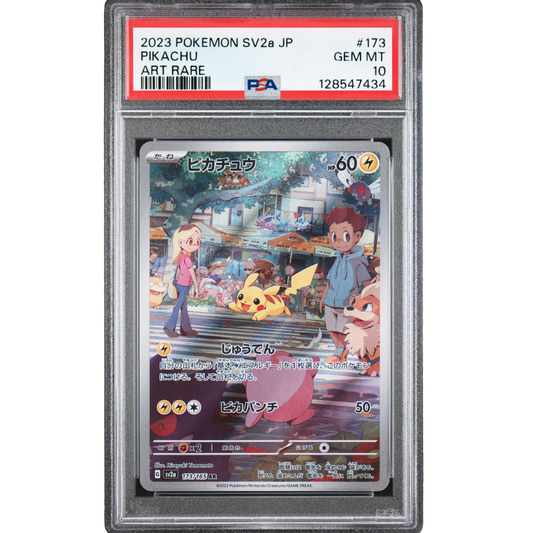 (SV2A) Pikachu JP AR #173 PSA 10 Gem Mint
