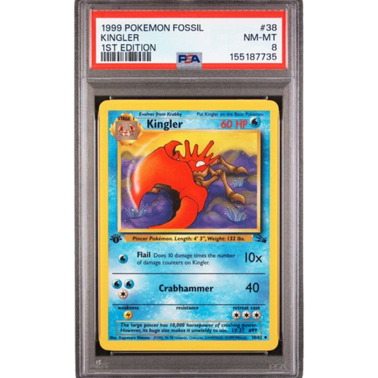 (FOS) Kingler 1st Edition #38 PSA 8 NM-Mint