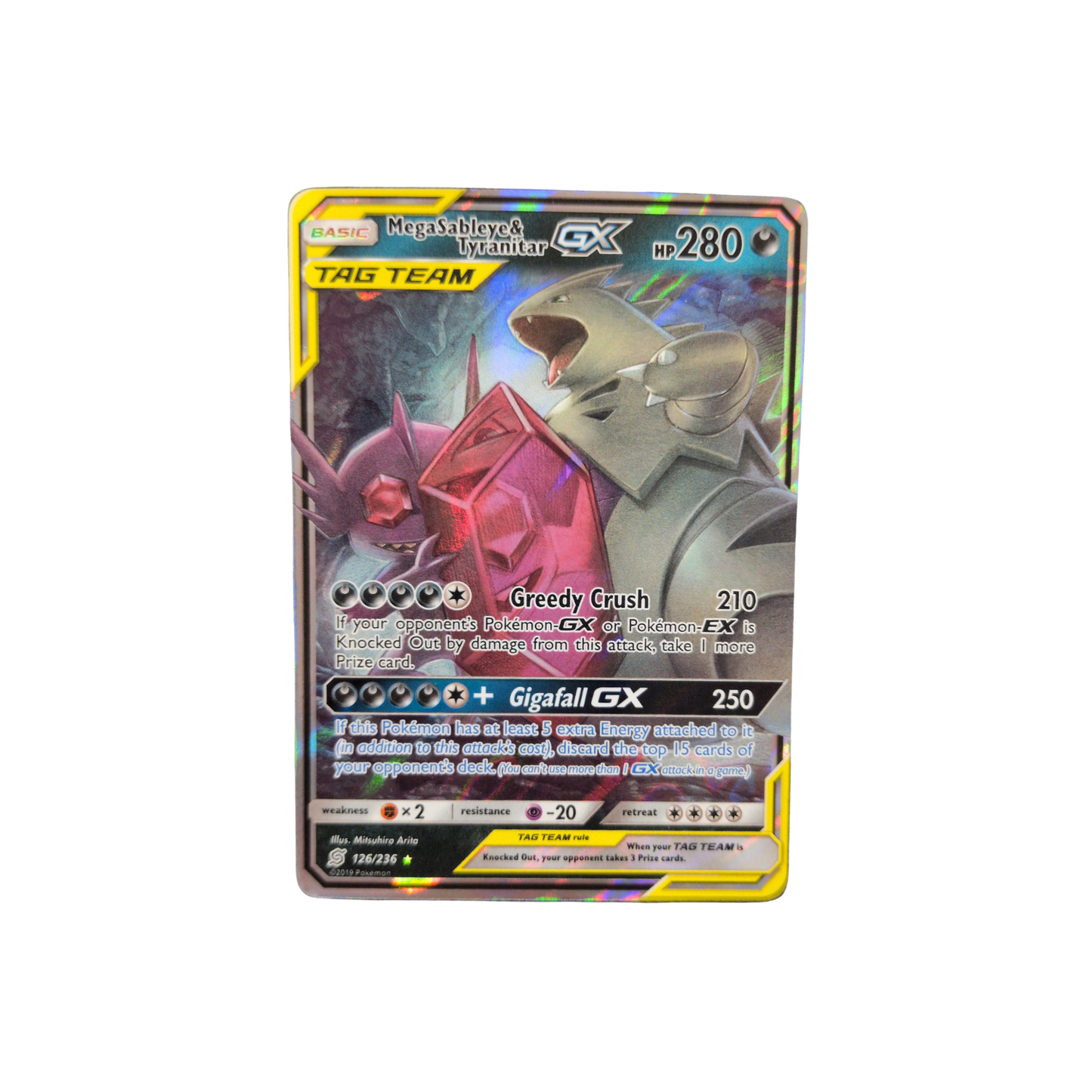 (UM) Mega Sableye & Tyranitar GX #126 NM